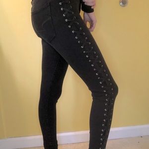 American Eagle Lace Up Jeans